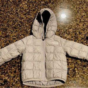 Gray 3-6 months northface jacket